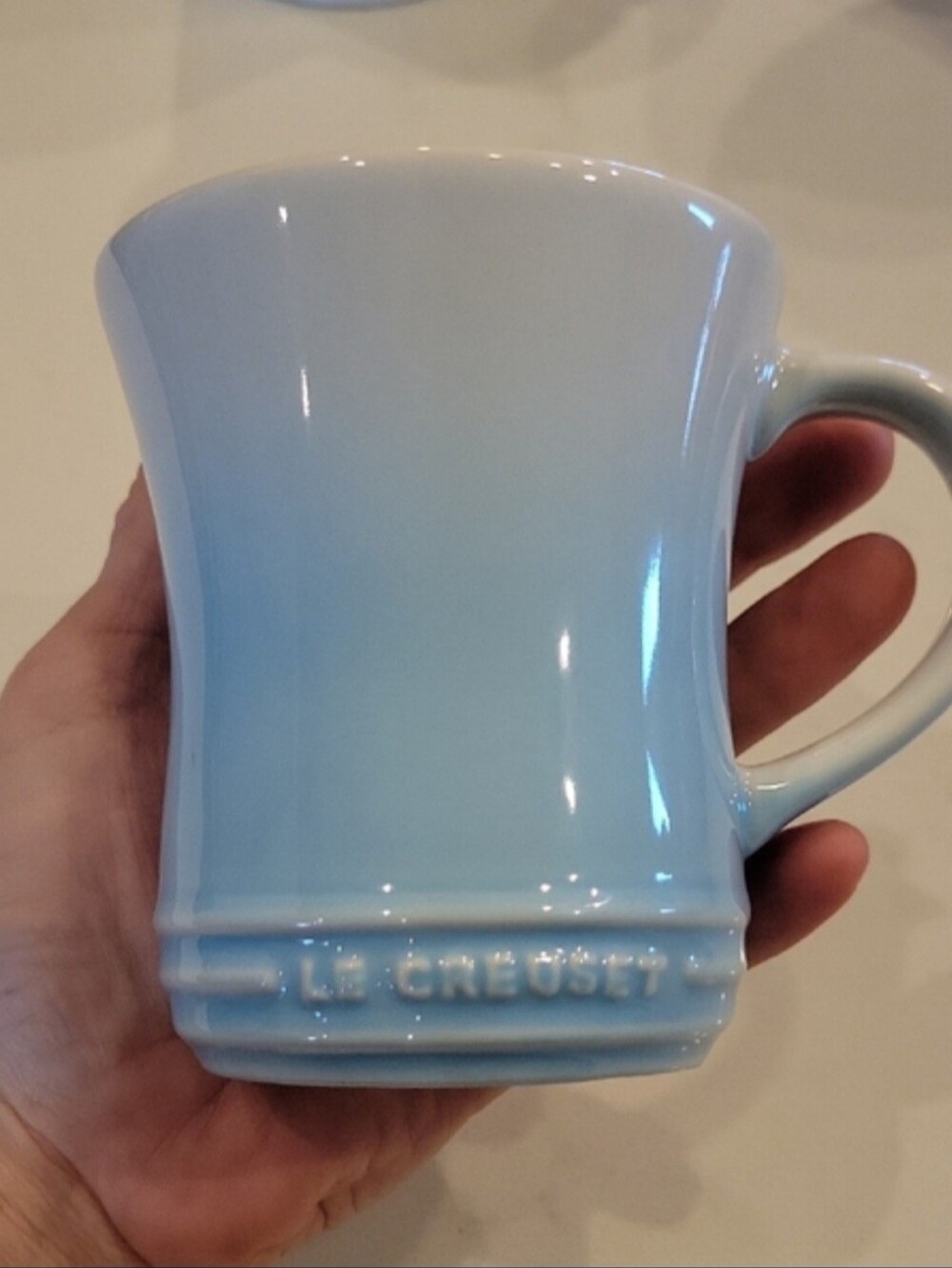 Le Creuset Coastal Blue Ombre Mug NWT